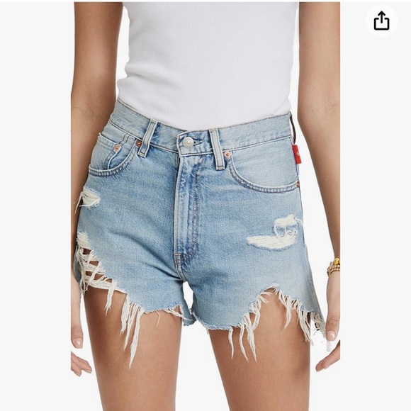 Denimist x Free People NIC Mid Rise Cutoff Shorts - Picture 2 of 8